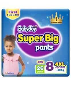 BabyJoy Pants Diapers, Size 8, 20+ Kg, 26 Count - 4XL, Boys And Girls