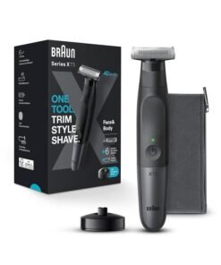 BRAUN Series X XT5300 Wet & Dry all-in-one tool with 6 attachments, black/silver
