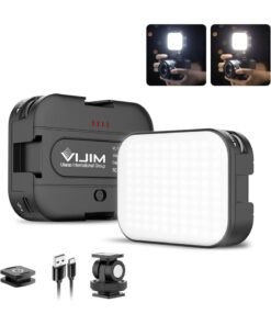 Ulanzi VL100C Bi-Color LED Video Light on Camera,Mini Rechargeable 2000mAh LED Camera Lights,CRI95+ Dimmable 2500-6500K Ultra Bright Photo and Video Lighting,LED Fill Lamp