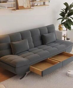 Cozy Homes Modern Convertible Sofa Bed with Storage Drawers