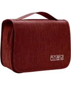 BLOOMING TIME Travel Hanging Toiletry Bag – Foldable Waterproof Cosmetic Organizer with Hook & Multiple Compartments – Ideal for Men & Women, Gym, Hotel, Air Trave