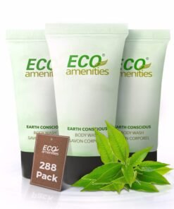 ECO AMENITIES Travel size 075oz hotel body wash bulk Clear 288 Count