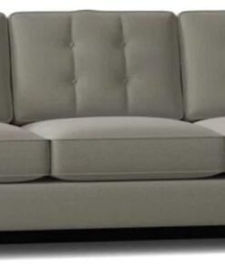 Comfynest 93" Square-Arm Convertible Sofa Bed in Bella Gray