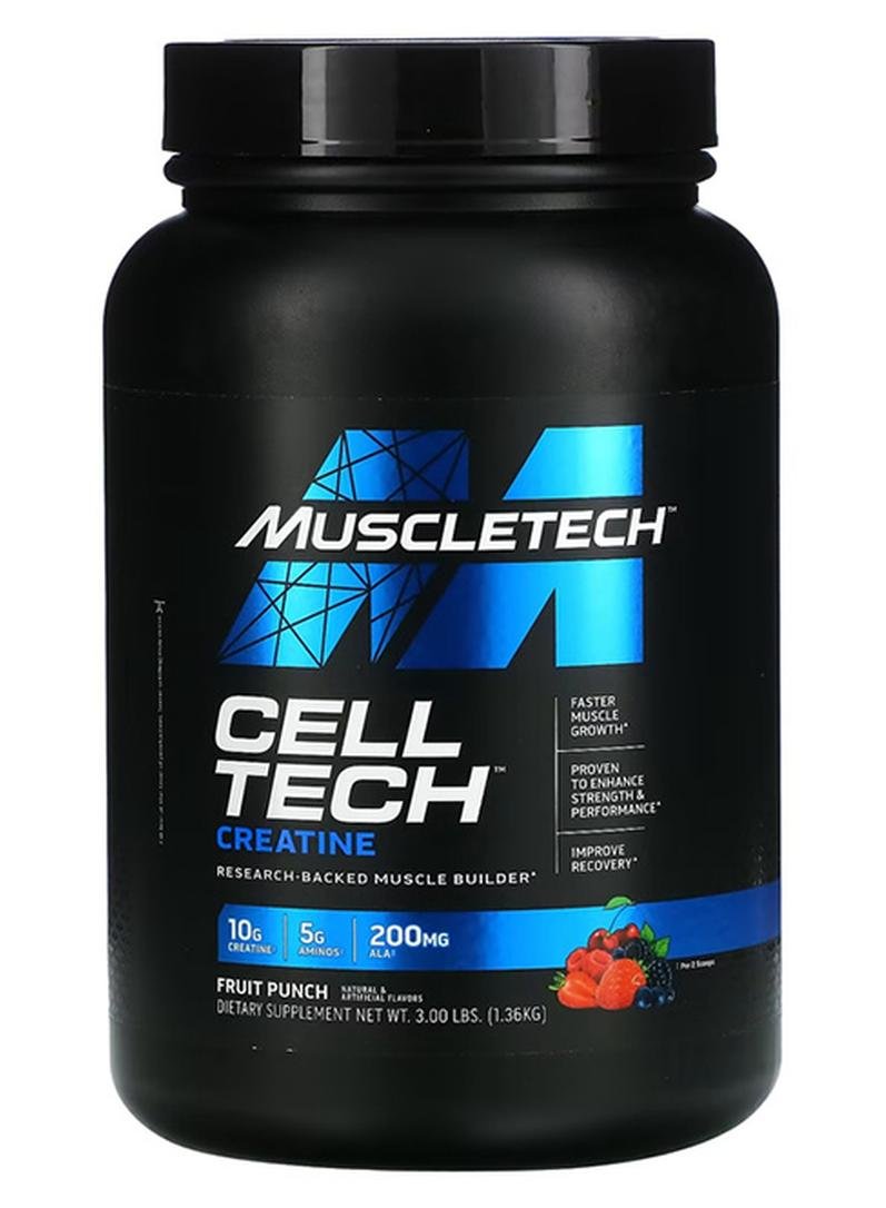 MuscleTech Cell Tech Most Powerful Creatine Powder - Fruit Punch - 1.36 KG
