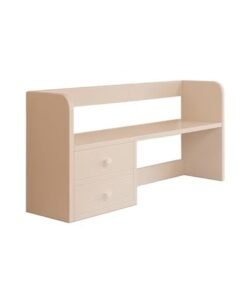 KLNAMAEAAN Desktopshelf for Multipurpose Use Floor Standing Storage Cabinet Multi Layers and Drawers Bookcase Storage Organizer Display 60cm White Color