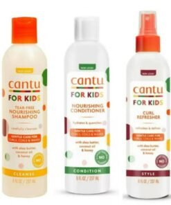 Cantu Care For Kids Nourishing Shampoo And Conditioner And Curl Refresher 3 Pcs