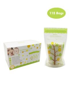 Bimirth 112-Piece Safe and Convenient Breast Milk Storage Fresh Bags With Leak-proof, Self Stand Design