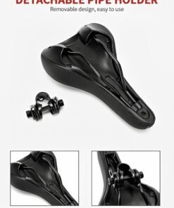 GROIC Comfortable Bike Saddle Mountain Bicycle Seat, Waterproof Breathable Slim Side Profession Road Bike Seat Outdoor Cycling Cushion Pad Soft Memory Foam Cushion - Image 5