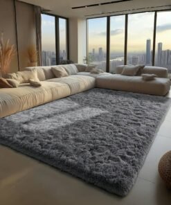 CHU DAI Luxury Large Area Rug Hotel Grade Ultra Soft Plush Fuzzy Non-Slip Carpets for Nursery  Living Room Bedroom Hypoallergenic Baby Safe