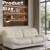 80" Chenille Cloud Deep Seat Sofas for Living Room, Modern Sofa Couch for Small Spaces, Cozy Comfy Loveseat with Solid Wood Frame