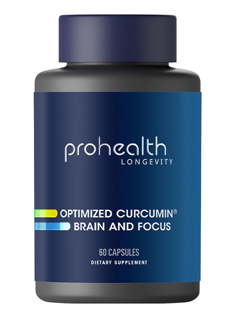 ProHealth Optimized Curcumin Brain & Focus Longvida 1000 mg, 60 Tabs