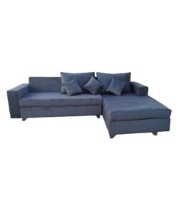 AAF FURNITURE New Designs Light Luxury Modern L Shape Fabric Sofa Furniture for Livingroom Without Pillow 5 Seaters Grey 300x195x50