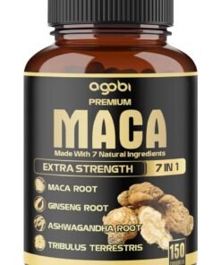 agobi Maca Extra Strength 7 in 1, Maca Root, Ginseng Root, 150 Capsules