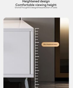 Sharpdo Simple Modern Living Room Background Wall TV Cabinet, Small Apartment Retractable TV Storage Cabinet
