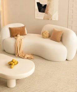 AAF FURNITURE Light Luxury Style Furniture Sofa Set Beige Without Pillow