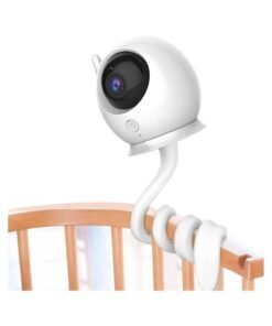 XiuWoo Baby Monitor Mount Shelf, Flexible Camera Stand for Nursery Baby Monitor Crib Holder, Compatible with Most Universal Monitors Camera, Versatile Twist Mount Without Tools