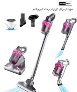 Joshberg 4-in-1 Cordless Vacuum Cleaner, 10Kpa/100W Powerful Suction Stick Vacuum with UV Mite Removal, Ideal for Home, Car, Hard Floor, Carpet, Pet Hair, HB-807