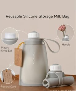 Momcozy Reusable Silicone Breast Milk Bags, For Breastfeeding Saver With Leakproof, Freezer Storing Pouches, BPA Free - Image 3
