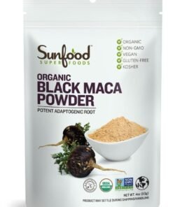 Sunfood Organic Black Maca Powder 4 Oz