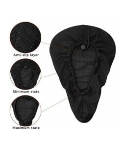 1PCS 3D Soft Thickened Gel Bicycle Seat Cover Breathable, Anti-Slip Mountain Bike Saddle Cushion Pad for Long-Distance Riding-29x19x2.9cm - Image 5