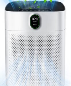 ibsun Air Purifiers for Home Large Room up to 100㎡ with PM 2.5 Display Air Quality Sensor, Remove 99.97% of Pet Hair with Double-sided Air Inlet