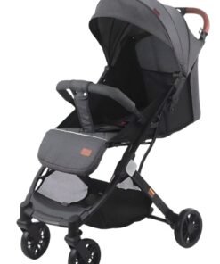 Reko Baby Kids Travel Stroller Baby stroller 5-point seat belts Adjustable Backrest Reversible Lightweight Self Folding Baby Stroller, with One Hand Gravity Fold Grey Official M13-65-K8 (Grey)