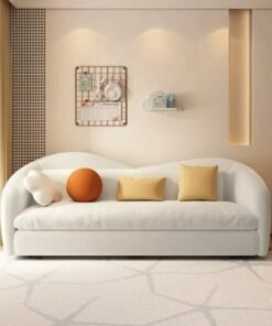 AWD Cloud-Inspired Sofa Bed – Modern Convertible Couch for Living Room & Guest Room,  Space-Saving Design with Pull-Out Bed 180 cm