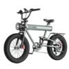 Crony K20 Plus Electric Bike 1000W Motor 48V/10AH Removable Battery – Up to 48KM/lH Speed & 40KM Range, 4" Fat Tire E-Bike for Adults, Front & Rear Suspension, Mechanical Disc Brakes, LCD Display, Aluminum Alloy Frame, 120KG Max Load, Urban Off-Road Electric Bicycle, Powerful Commuter E-Bike, Hydraulic Shock Absorbers, Long Range Electric Mountain Bike, Fat Tire Electric Scooter Hybrid，Grey