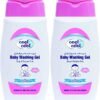 Cool & Cool Pack Of 2 Vitamin-E And Aloe Vera Extract With Extra Mild Formula Baby Washing Gel- 250Ml Head to Toe Baby Bath, Dye Free, Tear Free, Alcohol Free, Paraben-Free, 2 X 250Ml