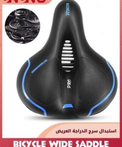 UNUNS Wide Cycling Saddles,Comfort Foam MTB Bicycle Seat,Waterproof Hollow Bicycle Saddle For Men Women,Replacement Bike Seat Cushion With Dual Shock Ball For Exercise/Road/Stationary Bikes