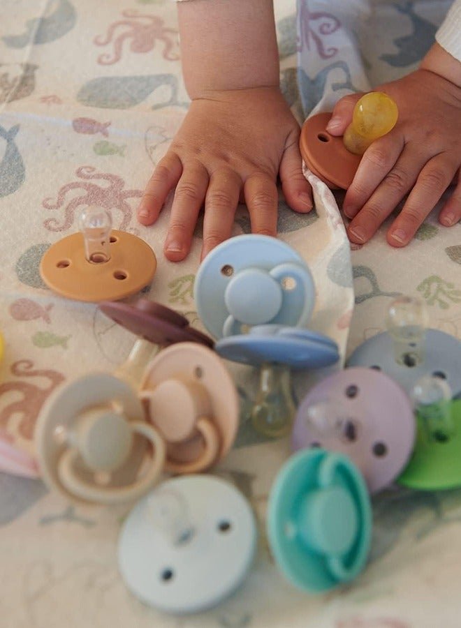 Mininor Round Pacifier Silicone 6M Spring Blossom - Image 2