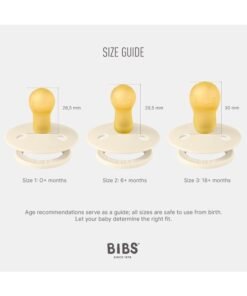 Alternative view of BIBS Pack of 2 Bpa - Free Natural Rubber Baby Pacifier, Made In Denmark (0 - 6 Months , Blush/Vanilla)