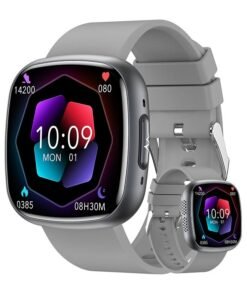 RollsTimi  Men's/Women Smartwatch, 1.75 Inch High Definition Full Screen Touch, Message Reminder, Point Reminder, Multiple Exercise Modes, Exercise Health Sleep Monitoring, Multi Language Selection, RT ET593