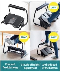WALALLA 3 Adjustable Heights Under Desk Foot Rest, Ergonomic Office Footrest, Foam Leg Rest, Elevated Under Table, Standing Desk Foot Rocker, Versatile Foot Stool with Footrest Support Stand