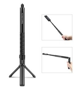 Topcore Insta360 X3 X4 Go-Pro DJI Rotary Handle Desktop Tripod Stand 110cm Selfie Stick Monopod - Extendable, Rotatable Anti Slip Grip Tripod