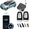 WALALLA Passive Keyless Entry & Push Start System - Remote Engine Start/Stop with Shock Sensor Security, Universal Car Auto Ignition Button Kit, Easy Keyless Entry Module (DC12V)