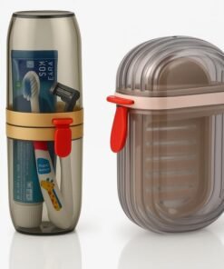 Boniry 1 Pcs Travel Soap Holder 1 Pcs Toothbrush Holder | Ideal for for Home, Outdoor Hiking, and Camping | Leak Proof Design and Durable Material