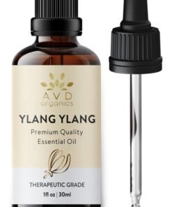 AVD Organics Ylang Ylang Essential Oil 30Ml Pure Natural & Undiluted Use In Aromatherapy Diffusers For Mood Lifting 1 Fl. Oz