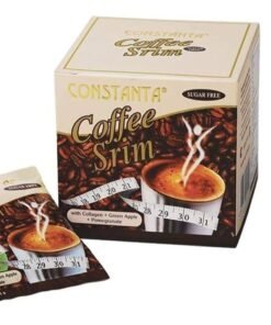 Constanta Slimming Coffee – Sugar-Free Fat Burner Drink with Collagen, Green Apple, and Pomegranate – 10 Sachets for Weight Control