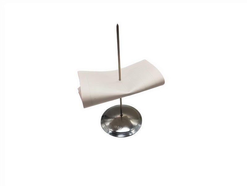 PARIJATA Stainless Steel Desk Straight Rod Paper Memo Holder Fork Receipt Note Spike Stick, Token, Hotel Bill Stand Memo Holder Fork Receipt Note Spike Stick