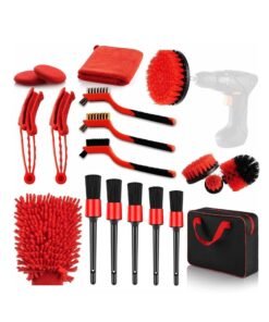 Arabest 19 Piece Car Cleaning tools kit, Car wash Tools, Car detail brush Set, Car bit brush set, cleaning wheels, dashboard, interior, exterior, leather, vents