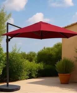 Alternative view of Aluminum & Steel Parasol- Mini Roma turning 360˚-197×48×8-1 year Warranty