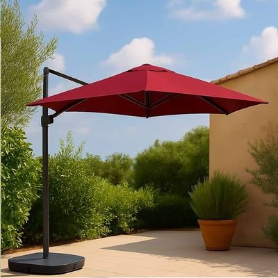Aluminum & Steel Parasol- Mini Roma turning 360˚-197×48×8-1 year Warranty - Image 2