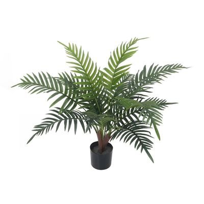 Artificial Areca Palm Tree With Black Plastic Pot - Image 3
