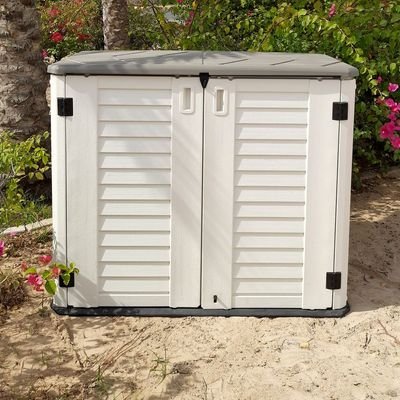 Camel Tough Outdoor Storage Cabinet with shelf, Heavy Duty, 964 Litres,Horizontal Shed-HTCCT-634 - Image 3