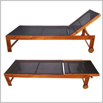 Wooden Relaxing Beach Sunlaunger - Image 5