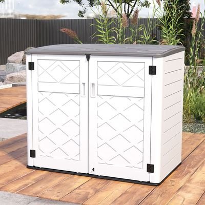 CamelTough Outdoor Garden Storage Cabinet, 135L x 84W x 119H cm 1-Year Warranty, HTC-CT-636 - Image 3