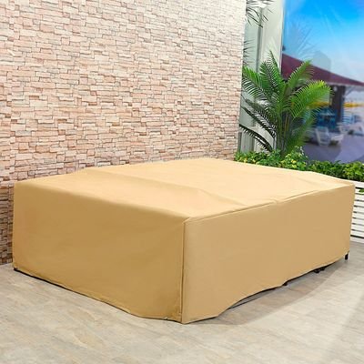 Protection Cover for Cherry 5-Seater Sofa Set - L260 x W180 x H75cm - Beige - Image 3