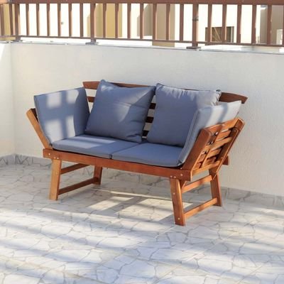 Solid Acacia Wood Chair Outdoor - Image 2
