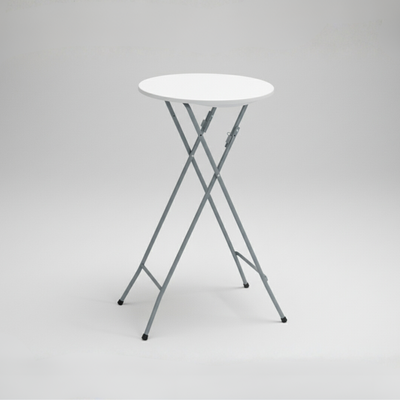 60CM Round Cocktail Table (White) – Ø60×110 cm - Image 2